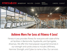 Tablet Screenshot of fitness-4-less.com